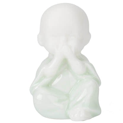 Ceramic Meditation Buddha Statue - Tibetan Buddhist statue, view 5