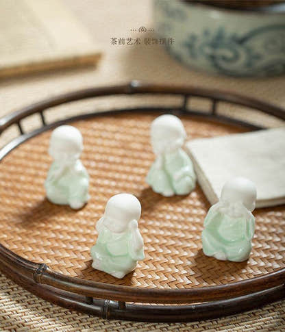 Ceramic Meditation Buddha Statue - Tibetan Buddhist statue, view 13