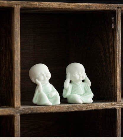 Ceramic Meditation Buddha Statue - Tibetan Buddhist statue, view 19