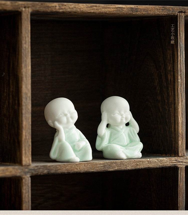 Ceramic Meditation Buddha Statue - Tibetan Buddhist statue, view 19