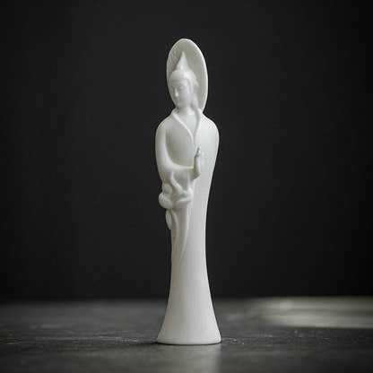 White Porcelain Buddha Statue - Tibetan Buddhist statue, view 19