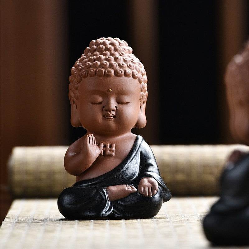 Meditation Buddha Statue - Tibetan Buddhist statue, close-up detail