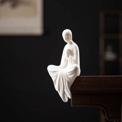 White Porcelain Buddha Statue - Tibetan Buddhist statue, view 18