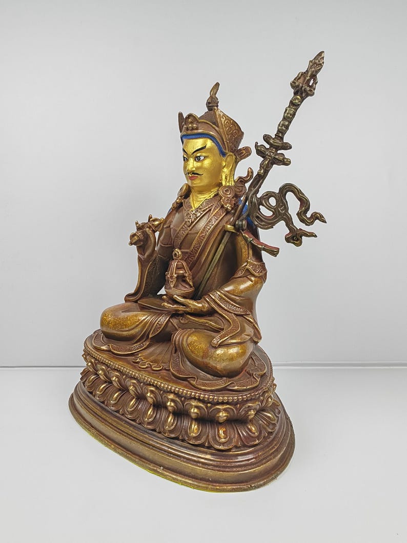 Padmasambhava - Lotus-Born Guru Rinpoche - Buddha Statue - Tibetan Buddhist statue, view 8