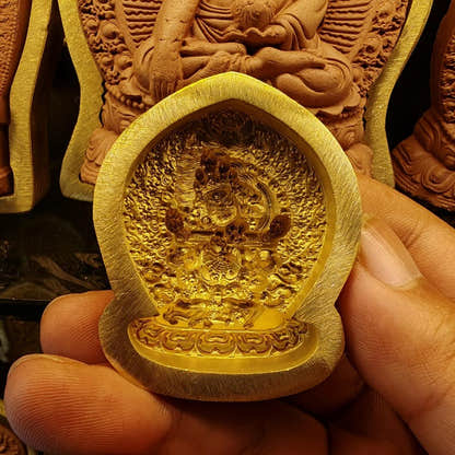Panjaranata Mahakala Tsa Tsa Mold - Tibetan tsa tsa mold, detailed view