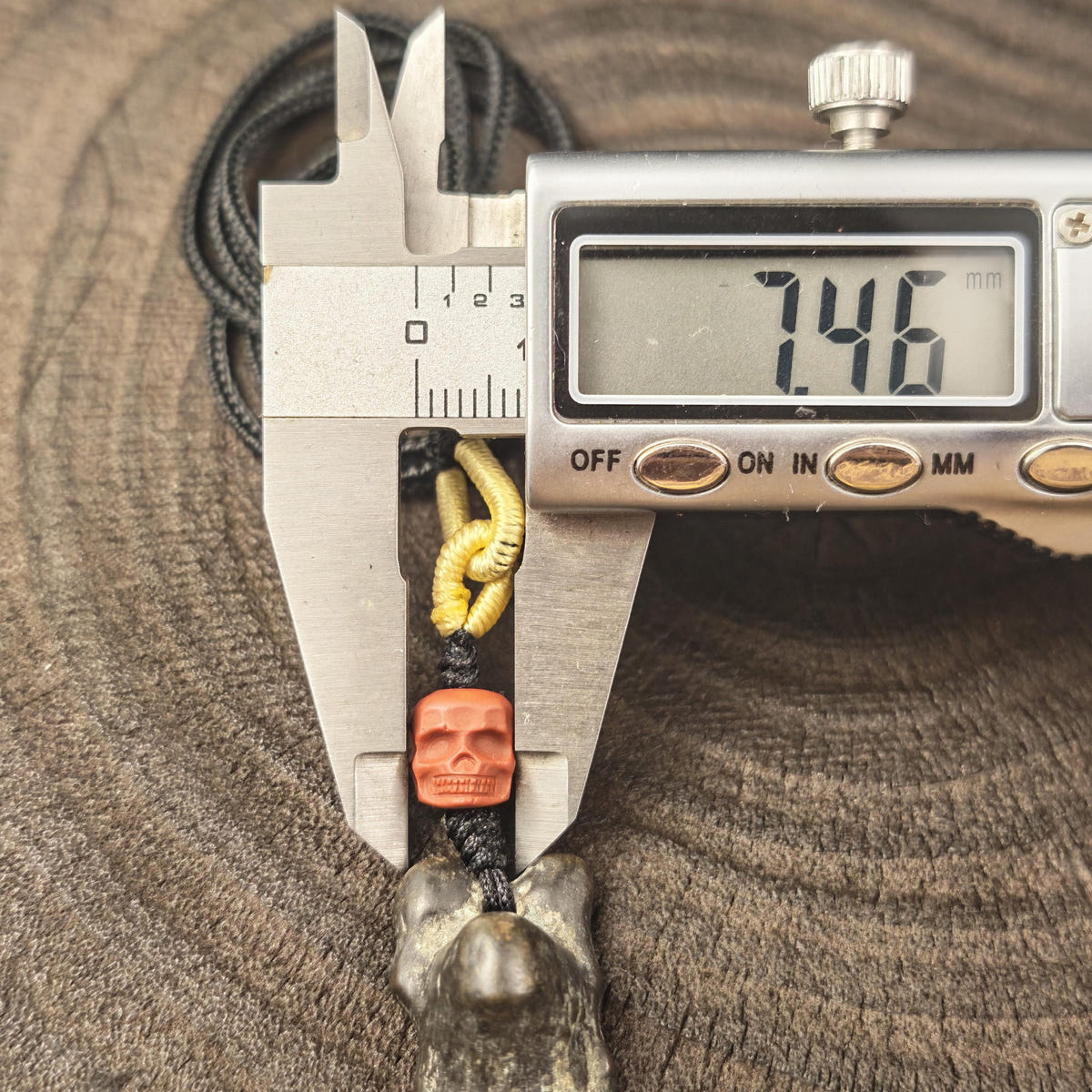 Tibetan Snow Lion Protection Amulet Necklace | Vintage Thokcha Pendant with Citipati Skull Bead | Handcrafted Himalayan Spiritual Jewelry