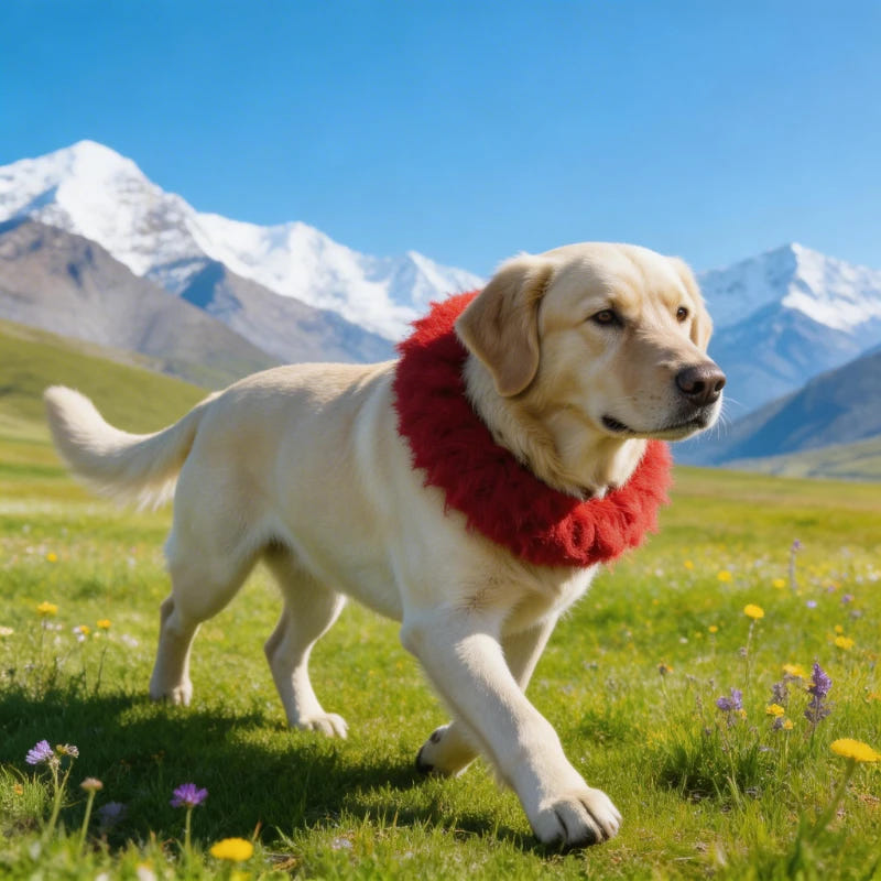 Traditional Kekhor Collar of Tibetan Mastiff - Tibetan Buddhist art, view 6
