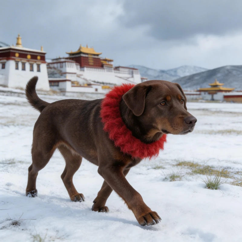Traditional Kekhor Collar of Tibetan Mastiff - Tibetan Buddhist art, view 7