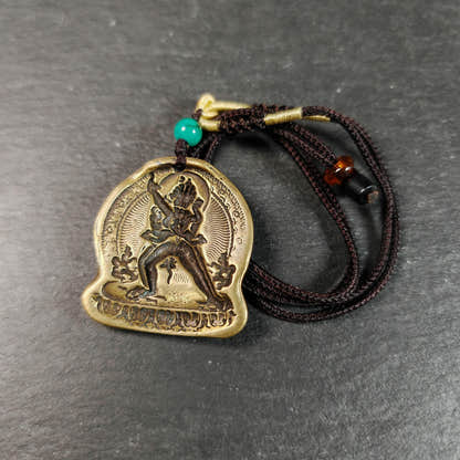 Unique Chakrasamvara Tsa Tsa Mold Amulet, Tibetan Buddhism Protective Charm - Tibetan Buddhist amulet, detailed view