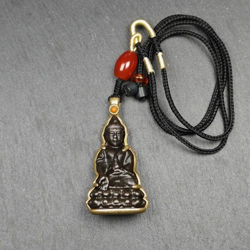 Buddha Statue Amulet, Pendant - Tibetan Buddhist amulet, view 26