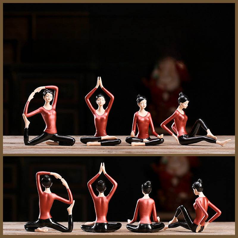 Ceramic Yoga Statues - Tibetan Buddhist statue, view 4