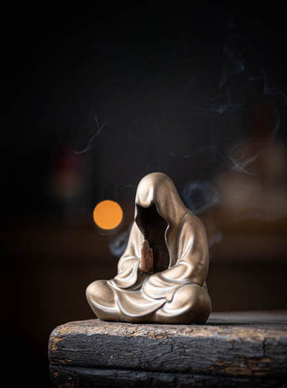 Purple Sand Meditation Buddha Statue - Tibetan Buddhist statue, view 8