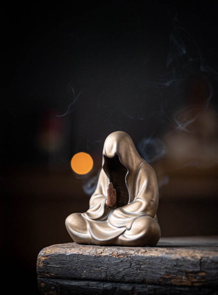 Purple Sand Meditation Buddha Statue - Tibetan Buddhist statue, view 8