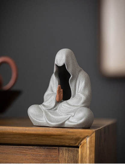 Purple Sand Meditation Buddha Statue - Tibetan Buddhist statue, view 13