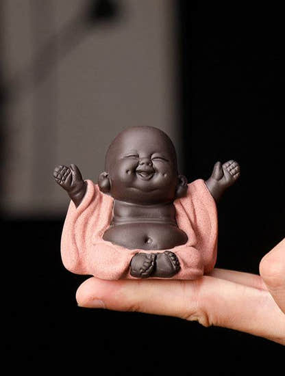 Purple Clay Maitreya Buddha Statues - Tibetan Buddhist statue, view 14