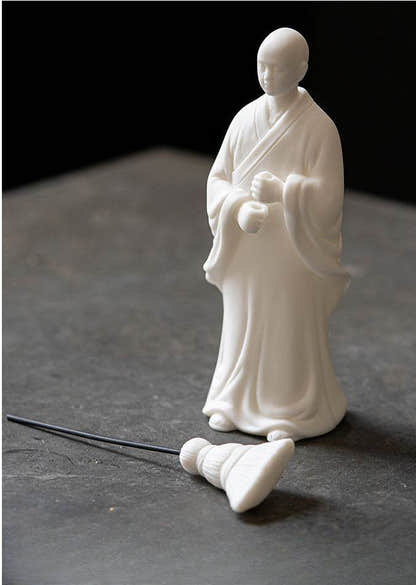 Sweeping Monk Buddha Statue - Tibetan Buddhist statue, view 8