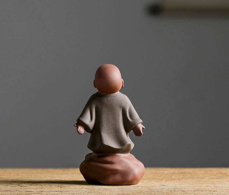Purple Sand Ceramic Buddha Statues - Tibetan Buddhist statue, view 19
