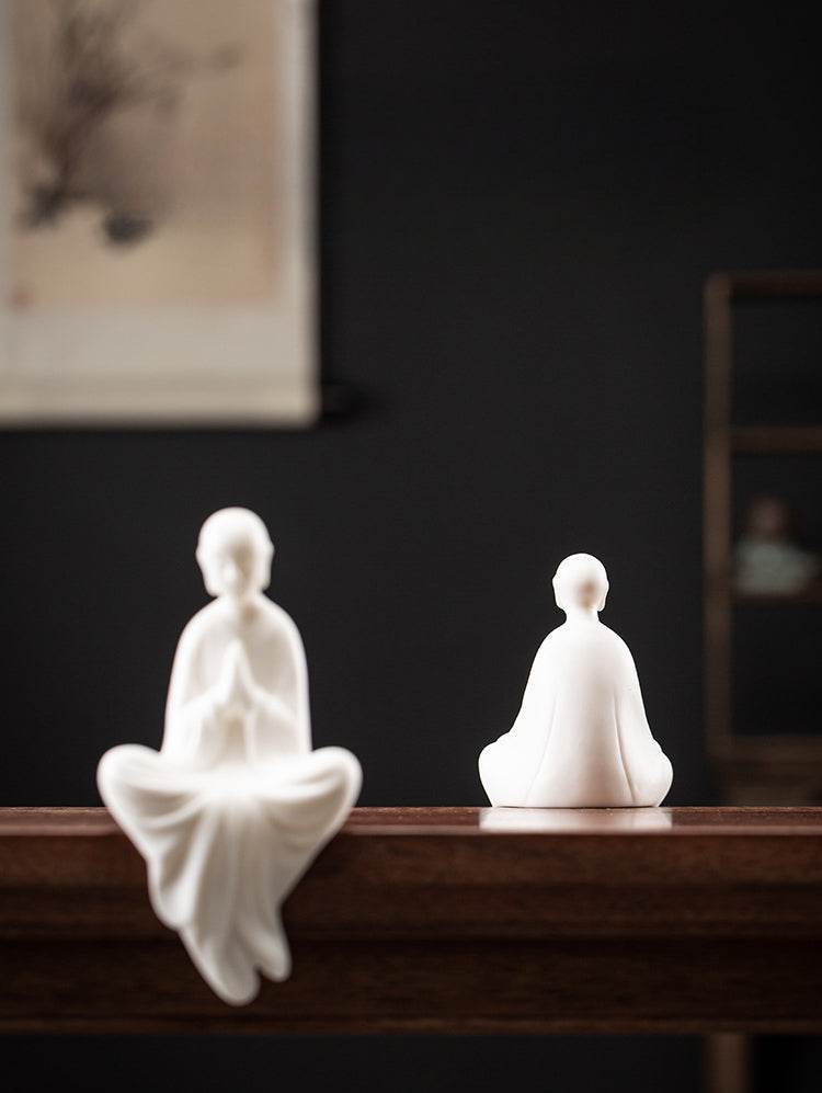 White Porcelain Buddha Statue - Tibetan Buddhist statue, view 12