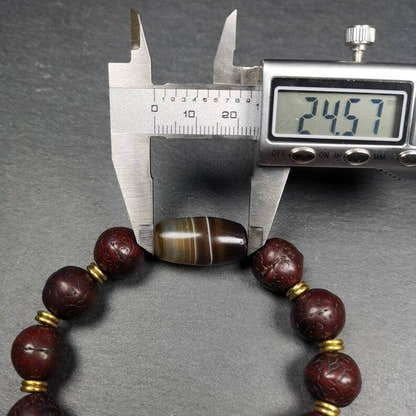 Wrist Mala, Bodhi Seed Beads Bracelet - Tibetan Buddhist mala beads, view 9