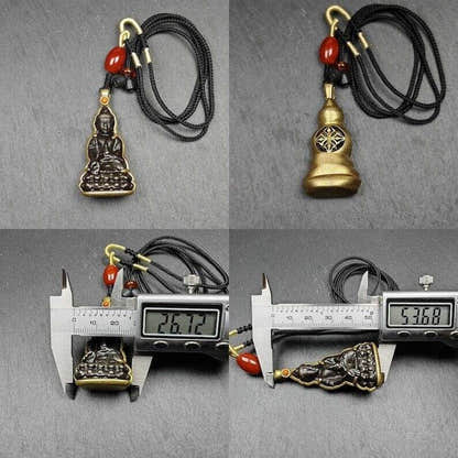Buddha Statue Amulet, Pendant - Tibetan Buddhist amulet, view 8