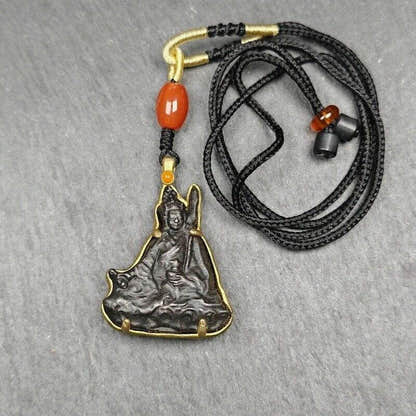 Buddha Statue Amulet, Pendant - Tibetan Buddhist amulet, view 27