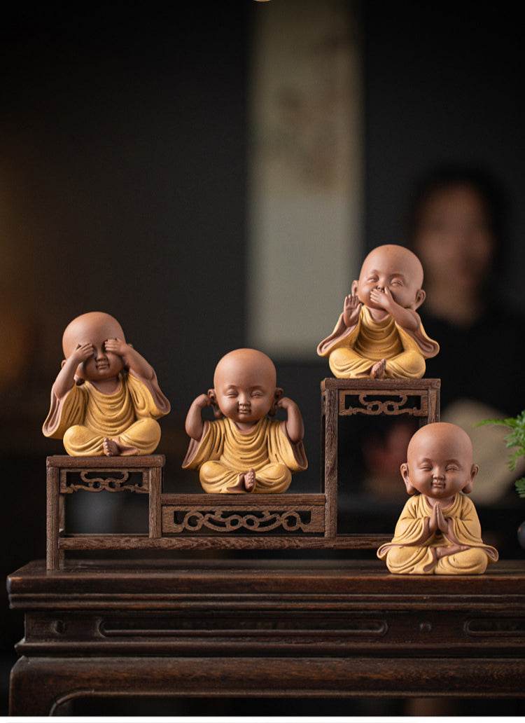 Purple Sand Meditation Buddha Statues - Tibetan Buddhist statue, view 14
