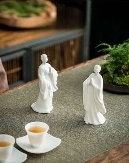White Porcelain Buddha Statue - Tibetan Buddhist statue, view 11