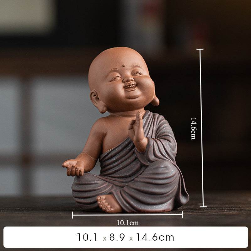 Purple Sand Meditation Buddha Statue - Tibetan Buddhist statue, view 6