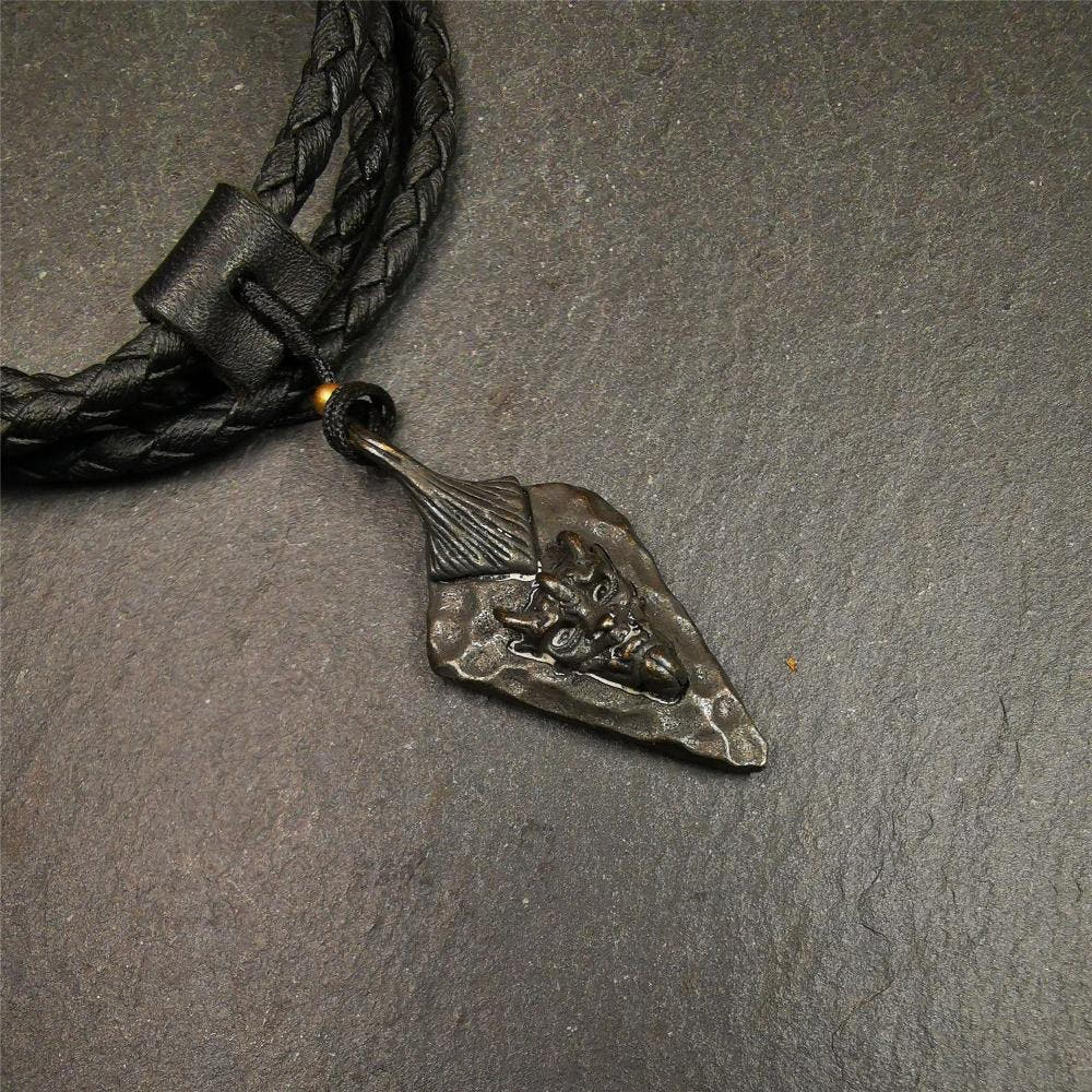 Demon Amulet 1.8" - Tibetan Buddhist amulet, view 4