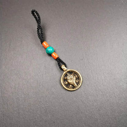 Conch Amulet 0.98" - Tibetan Buddhist amulet, view 4