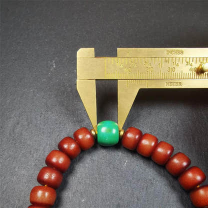 Corypha Linn Seed Bracelet Mala,0.4" - Tibetan Buddhist mala beads, view 8