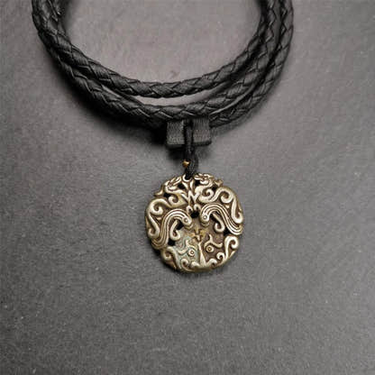 Kirtimukha Amulet 1.0" - Tibetan Buddhist amulet, view 9