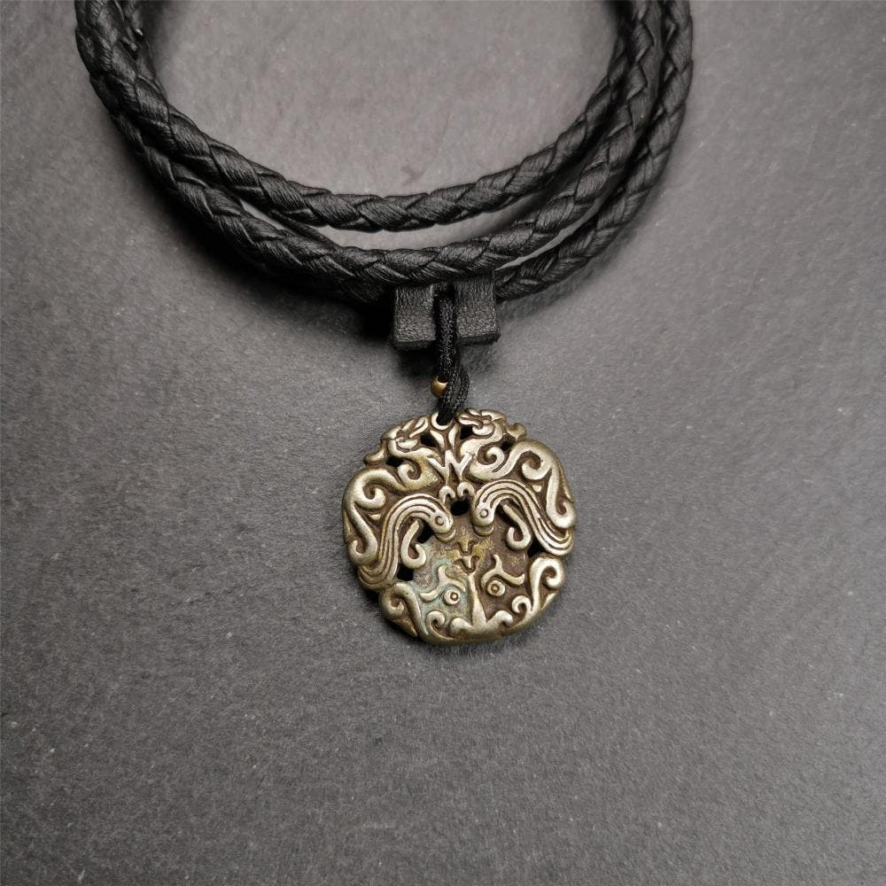 Kirtimukha Amulet 1.0" - Tibetan Buddhist amulet, view 9