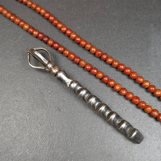 Ladder Amulet 53" - Tibetan Buddhist amulet, front view