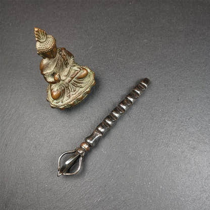 Ladder Amulet 53" - Tibetan Buddhist amulet, detailed view
