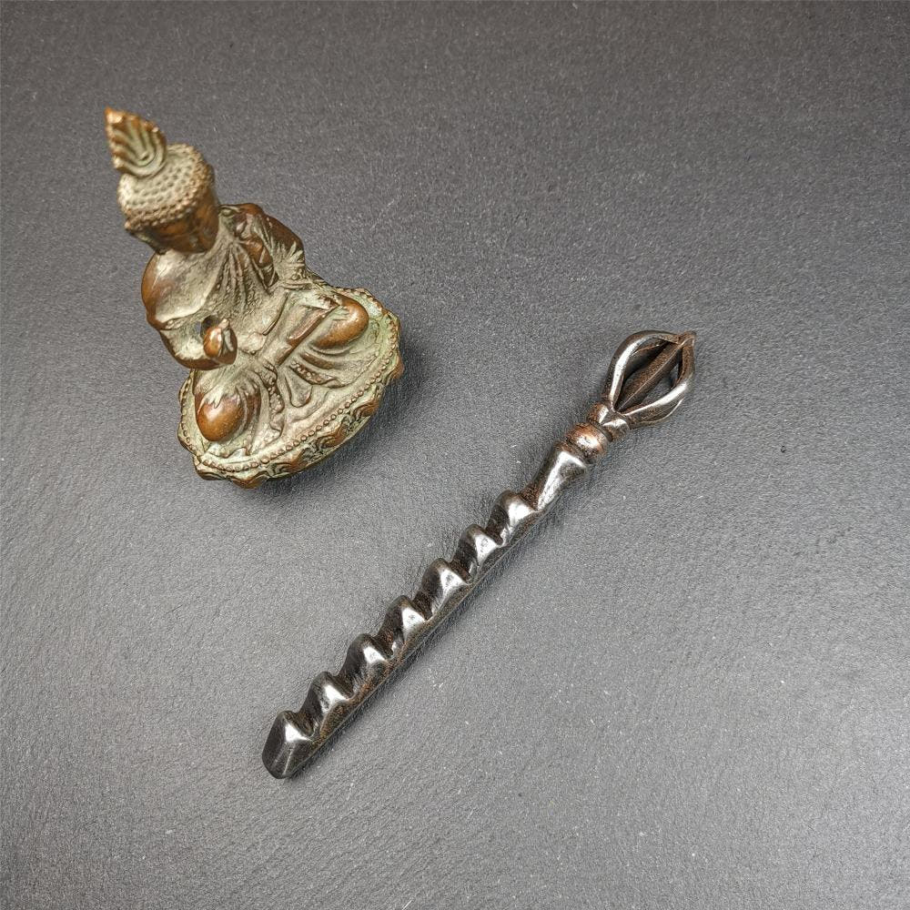 Ladder Amulet 53" - Tibetan Buddhist amulet, close-up detail