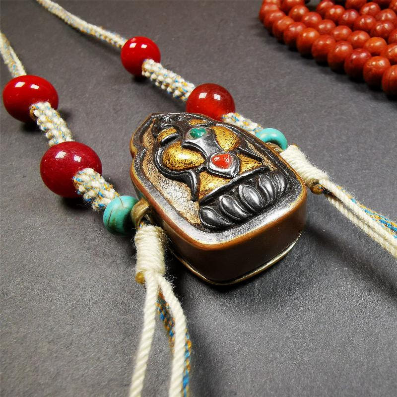 Portable Gau Shrine 1.8" - Tibetan Buddhist art, view 5