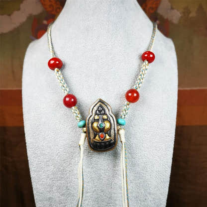 Portable Gau Shrine 1.8" - Tibetan Buddhist art, view 6