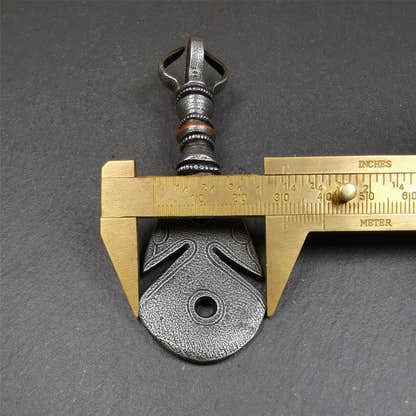 Round Kartika Knife 4.0" - Tibetan Buddhist art, view 9