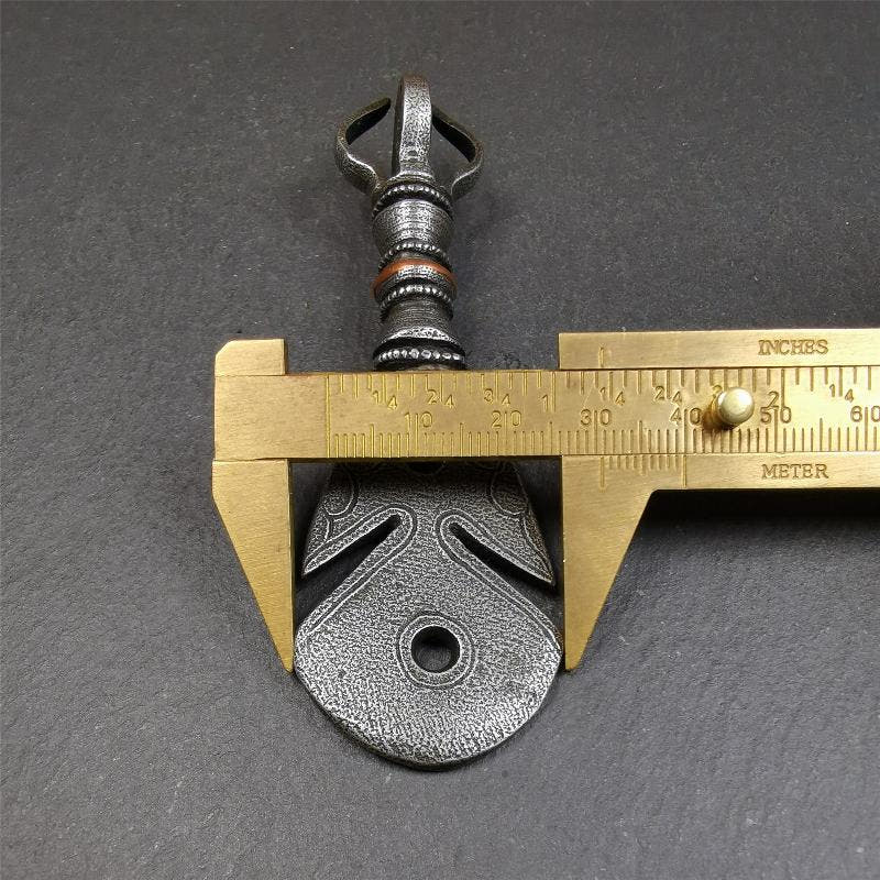 Round Kartika Knife 4.0" - Tibetan Buddhist art, view 9