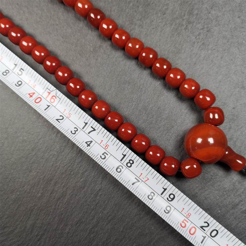 10mm Agate Mala,98cm - Tibetan Buddhist mala beads, view 9
