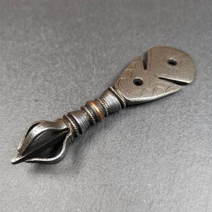 Round Kartika Knife 4.0" - Tibetan Buddhist art, view 6