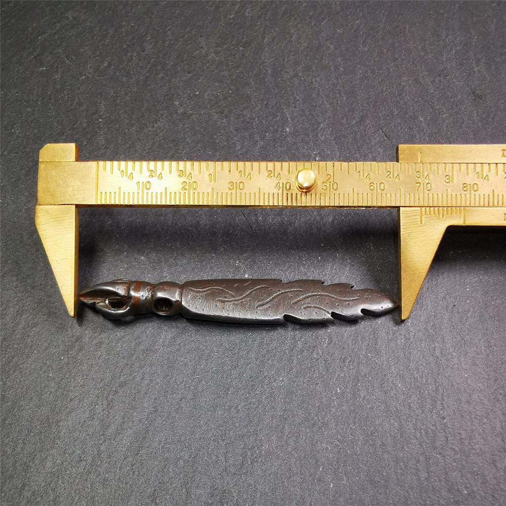 Manjusri Sword Amulet 2.8" - Tibetan Buddhist amulet, view 9