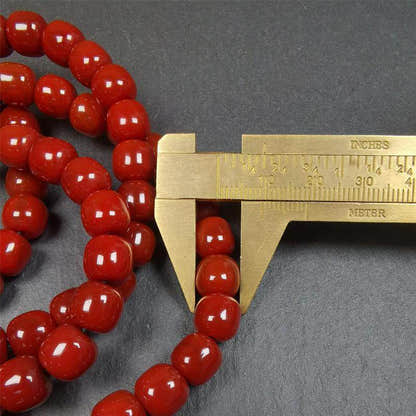 10mm Agate Mala,98cm - Tibetan Buddhist mala beads, view 8