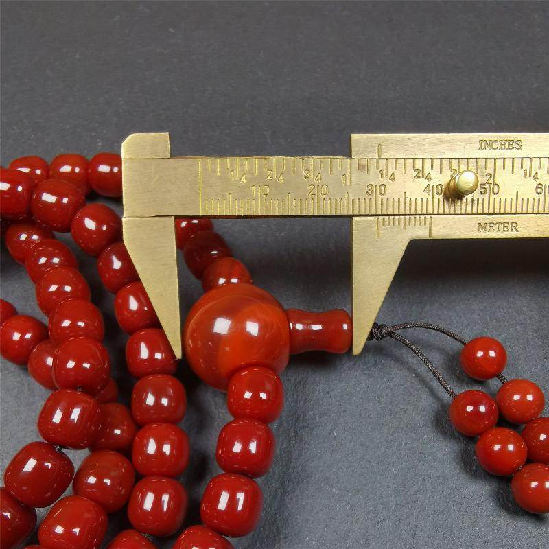 10mm Agate Mala,98cm - Tibetan Buddhist mala beads, view 11