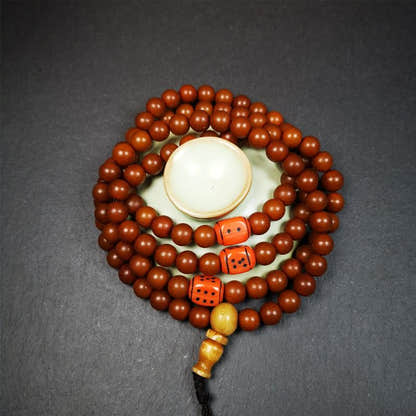 Corypha Linn Seed Mala,0.32" - Tibetan Buddhist mala beads, view 7