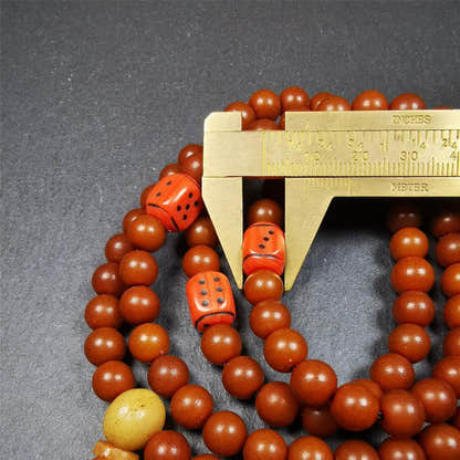 Corypha Linn Seed Mala,0.32" - Tibetan Buddhist mala beads, view 10