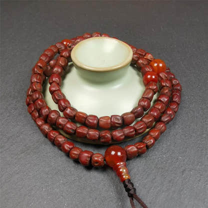 Cypress Seed Beads Mala,0.26" - Tibetan Buddhist mala beads, view 5