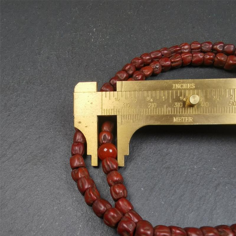 Cypress Seed Beads Mala,0.26" - Tibetan Buddhist mala beads, view 10