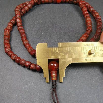 Cypress Seed Beads Mala,0.26" - Tibetan Buddhist mala beads, view 11